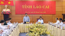 Thủ tướng làm việc với Ban Thường vụ Tỉnh ủy Lào Cai