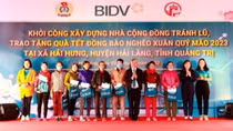 BIDV khởi công Nhà cộng đồng tránh lũ và tặng quà Tết cho đồng bào nghèo tại Quảng Trị