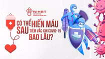 Người tiêm vaccine phòng COVID-19 bao lâu thì được hiến máu?