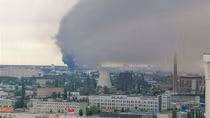 Xuất hiện hàng loạt vụ nổ lớn rung chuyển Kiev