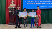 Hạnh phúc khi làm “Mẹ đỡ đầu” của 2 cháu có hoàn cảnh đặc biệt khó khăn
