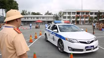 Khai mạc Hội thi lái xe giỏi và an toàn lực lượng CSGT phía Nam