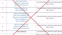 Bộ Thông tin và Truyền thông công bố 98 website có dấu hiệu vi phạm pháp luật