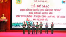 Bế mạc Hội thi điều lệnh, bắn súng, võ thuật CAND năm 2022 – Khu vực phía Bắc