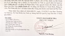 Kỷ luật đảng 2 cựu lãnh đạo và 5 cán bộ chủ chốt ở Phú Yên