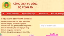 Bộ Công an hướng dẫn người dân đăng ký, sử dụng tài khoản trên Cổng dịch vụ công