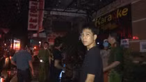 Dập tắt đám cháy quán karaoke tại Đồng Nai