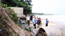 Triều cường xâm thực gây thiệt hại nhiều vùng ven biển Tuy An