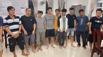 11 đối tượng tụ tập sát phạt trong quán cà phê
