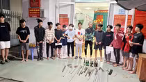 Kịp thời ngăn chặn 2 nhóm thanh thiếu niên hỗn chiến bằng "bom" xăng