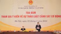 Ủy ban Quốc phòng và An ninh lấy ý kiến dự thảo Luật Cảnh sát cơ động