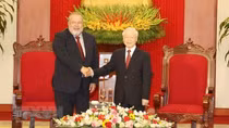 Tổng Bí thư Nguyễn Phú Trọng tiếp Thủ tướng Cuba Manuel Marrero Cruz