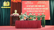 Công an TP Hà Nội và Trường Đại học PCCC ký kết quy chế phối hợp