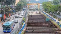 Thi công ga ngầm metro Nhổn-ga Hà Nội trở lại trong tháng 9/2022