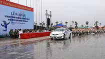 Công an Bắc Giang ra quân và tổng duyệt bảo đảm ANTT SEA Games 31