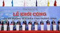 Khởi công đường ven biển Quảng Bình có tổng mức đầu tư 2.200 tỷ đồng
