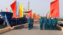 Lễ thượng cờ tàu Hải đội dân quân thường trực tỉnh Bà Rịa-Vũng Tàu
