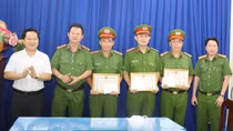 Khen thưởng 3 tập thể có thành tích xuất sắc trong công tác điều tra, phá án