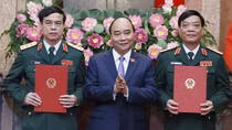 Thăng quân hàm Thượng tướng cho 2 sĩ quan từng chiến đấu bảo vệ biên giới