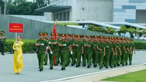 Bảng thi số 7 khai mạc Hội thi điều lệnh, bắn súng, võ thuật