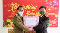 Công an tỉnh Hủa Phăn chúc Tết Công an tỉnh Nghệ An