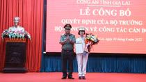 Trung tá Ksor H’Bơ Khắp giữ chức vụ Phó Giám đốc Công an tỉnh Gia Lai