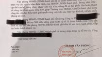 Văn phòng UBND TP Thuận An "xin" doanh nghiệp 500 triệu đồng để… đón Tết