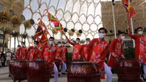 Những khoảnh khắc ấn tượng của Đoàn Nghệ thuật Trống hội tại EXPO 2020 Dubai