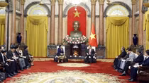 Lãnh đạo Đảng, Nhà nước tiếp Đoàn đại biểu Đảng NDCM Lào