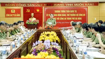 Thứ trưởng Trần Quốc Tỏ làm việc tại Công an TP Đà Nẵng