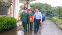 An táng 8 bộ hài cốt liệt sĩ tìm thấy ở Ngã ba Khe Tắt Quảng Trị