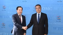 Phó Thủ tướng Chính phủ Lê Minh Khái thăm trụ sở WTO và làm việc Phó Tổng Giám đốc WTO