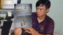 Vừa bắt đầu buôn ma túy, nam thanh niên bị bắt tại trận