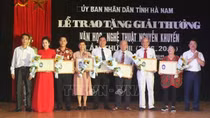 Trao Giải thưởng Văn học nghệ thuật Nguyễn Khuyến lần thứ VIII