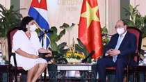 Chủ tịch nước Nguyễn Xuân Phúc tiếp các tổ chức hữu nghị Cuba-Việt Nam
