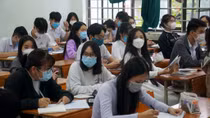 Học sinh tại Đà Nẵng thực hiện 5K trong ngày đầu trở lại trường học
