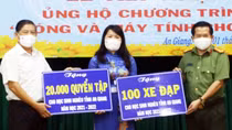 An Giang tiếp nhận 1.260 máy tính bảng hỗ trợ học sinh có hoàn cảnh khó khăn học trực tuyến