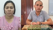 Bắt cặp vợ chồng “cho vay lãi nặng” ở Nghệ An