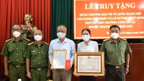 Truy tặng Huân chương Bảo vệ Tổ quốc hạng Nhì cho Thiếu tá Lê Huỳnh Nhật Minh