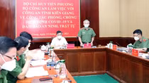 Bộ Chỉ huy tiền phương Bộ Công an kiểm tra công tác phòng, chống dịch tại Công an tỉnh Kiên Giang