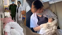 Xúc động hình ảnh em bé sinh giữa mùa dịch được đặt tên là "Công An"