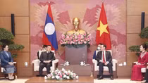 Chủ tịch Quốc hội Lào kết thúc tốt đẹp chuyến thăm chính thức Việt Nam