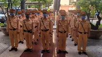 Cục CSGT bàn giao quân cho Công an TP Hồ Chí Minh phòng, chống dịch