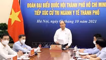 Chủ tịch nước Nguyễn Xuân Phúc tiếp xúc cử tri ngành y tế TPHCM