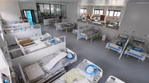 Kiểm tra an toàn PCCC trước khi Bệnh viện dã chiến đi vào hoạt động