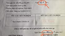 Tài xế sửa phiếu xét nghiệm test nhanh COVID để “tiện” lưu thông