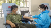 Hơn 350 giảng viên, học viên An ninh hiến máu cứu người giữa dịch bệnh