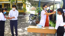Học sinh Thừa Thiên Huế đến trường trong điều kiện bình thường mới