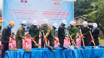 Khởi công xây dựng trụ sở Công an các bản giáp biên giới Lào - Việt
