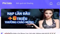 Khiêu dâm, cờ bạc trá hình qua app showlive